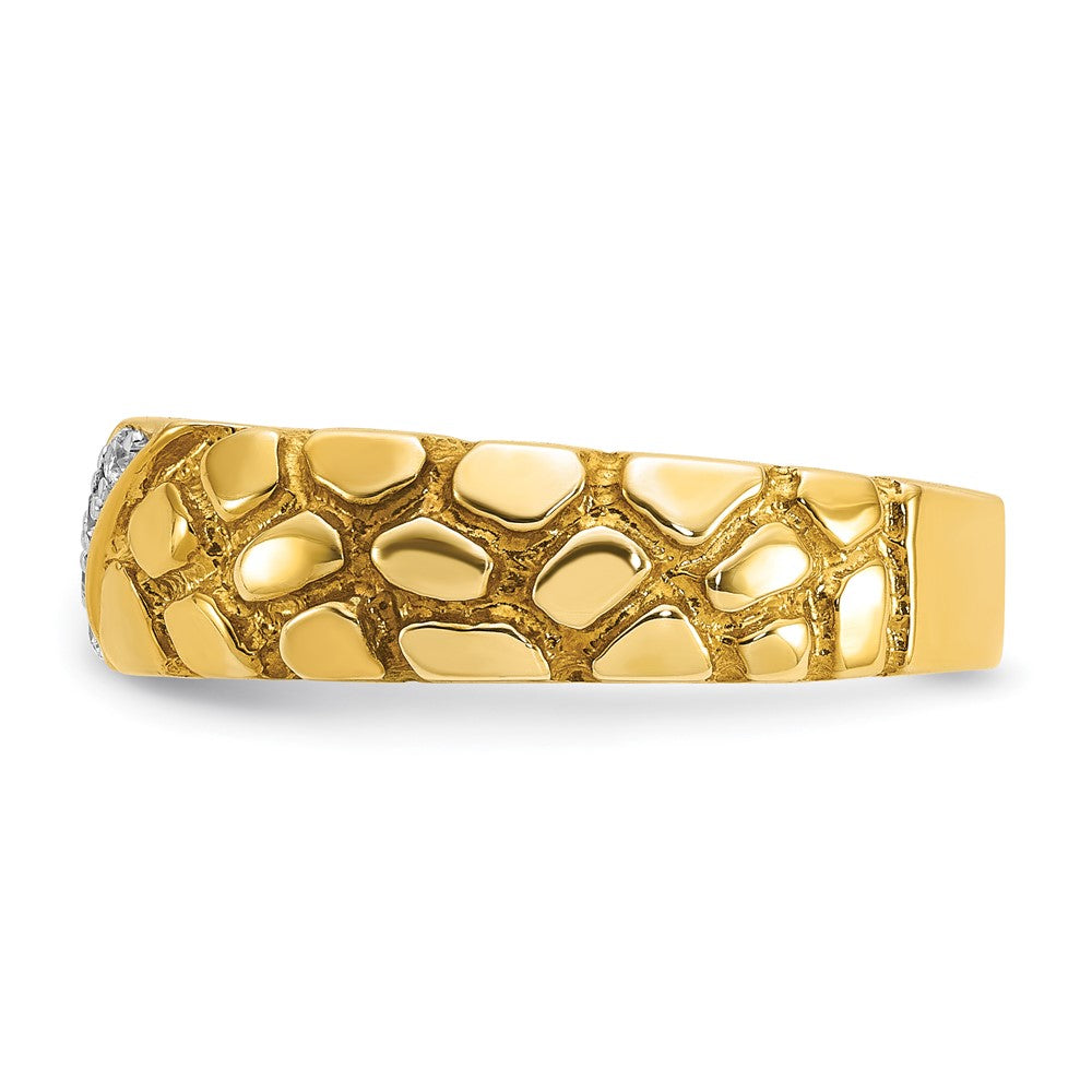 14k IBGoodman Men's Diamond Nugget Ring Mounting