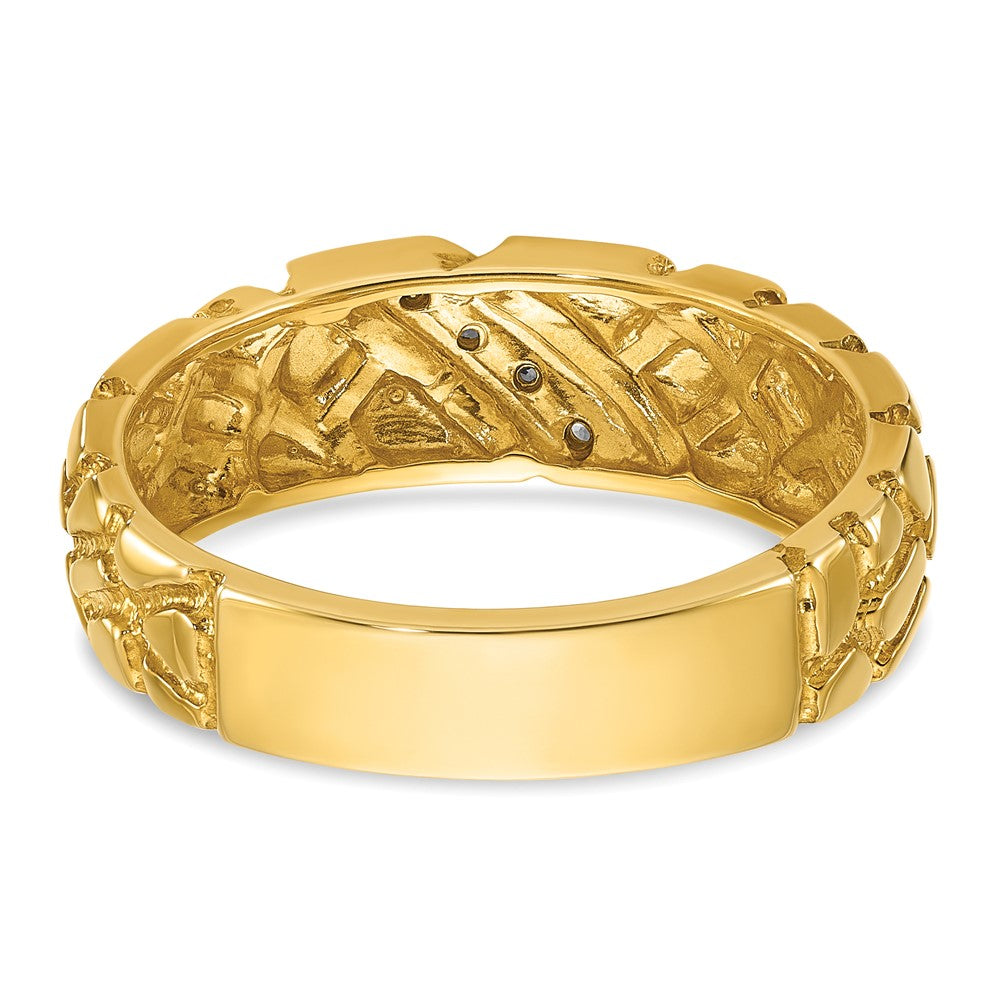 14k IBGoodman Men's Diamond Nugget Ring Mounting