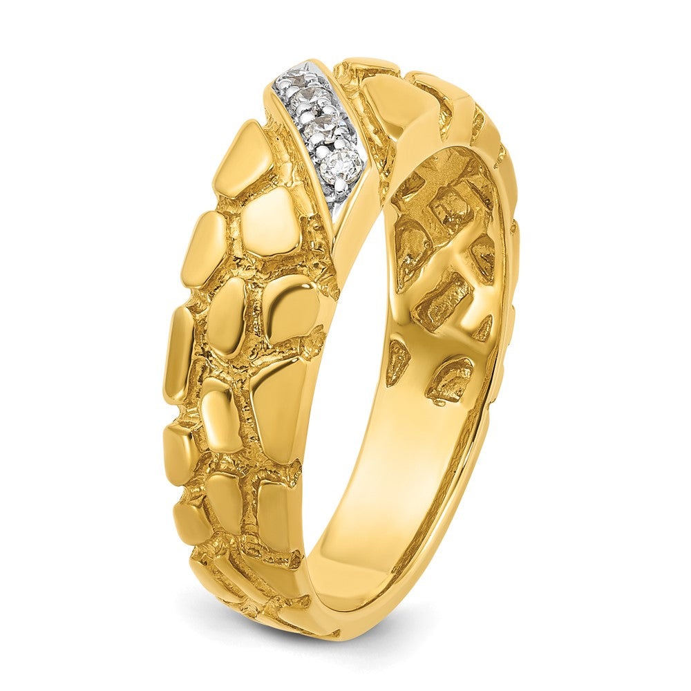 14k IBGoodman Men's Diamond Nugget Ring Mounting