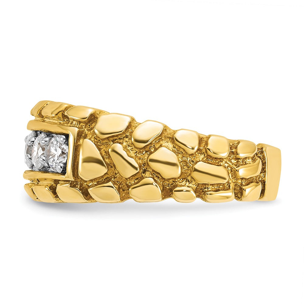14k IBGoodman Men's Diamond Nugget Ring Mounting