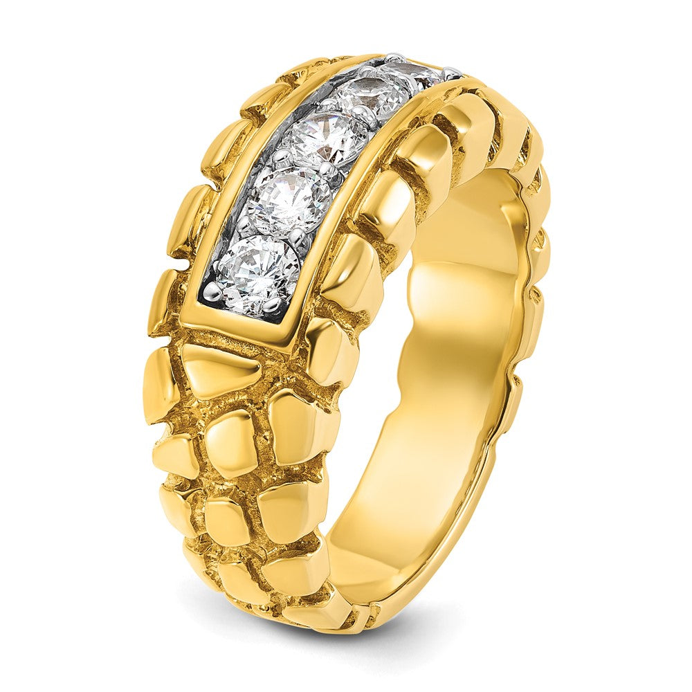 14k IBGoodman Men's Diamond Nugget Ring Mounting