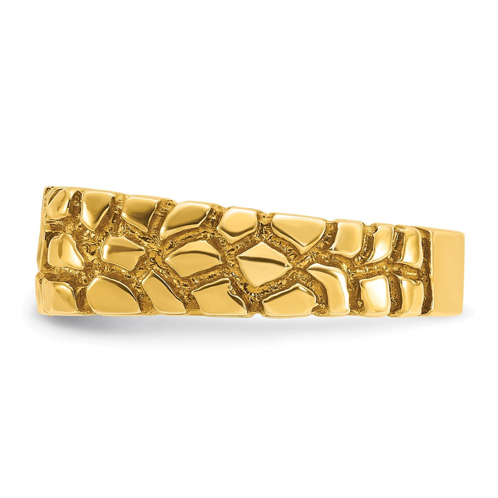 14k IBGoodman Men's Diamond Nugget Complete Ring