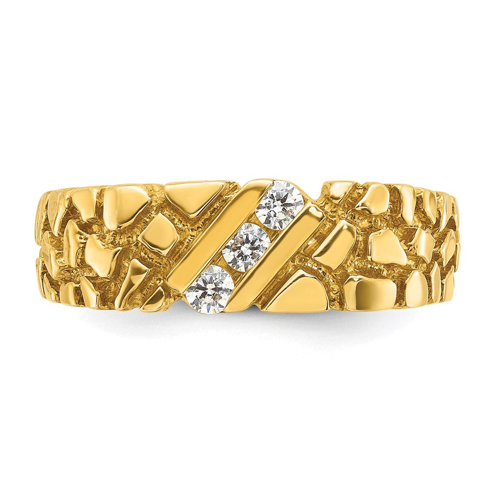 14k IBGoodman Men's Diamond Nugget Ring Mounting