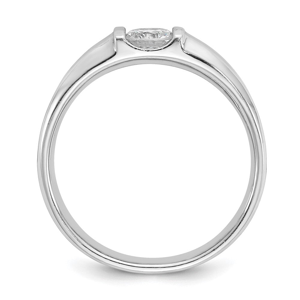 14k White Gold IBGoodman Men's Diamond Complete Ring