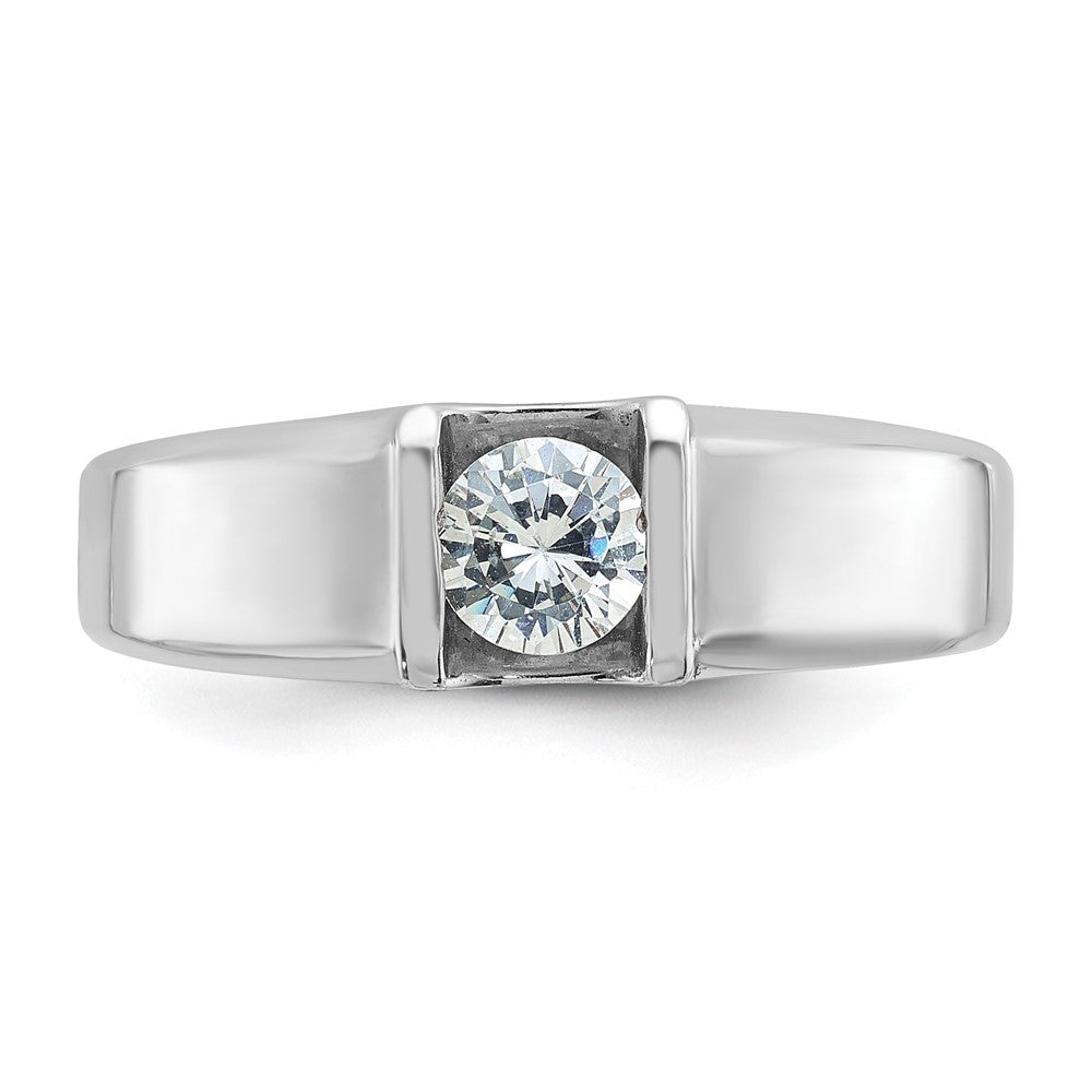 14k White Gold IBGoodman Men's Diamond Complete Ring