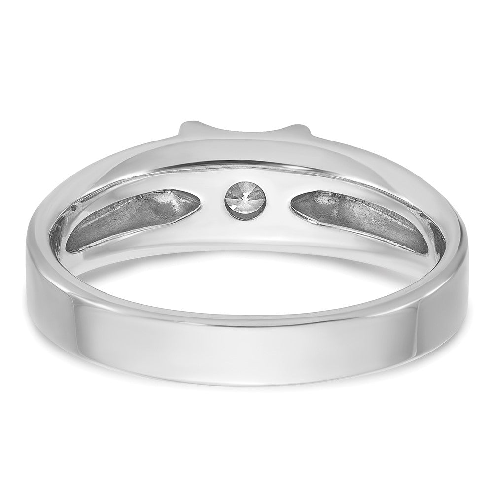 14k White Gold IBGoodman Men's Diamond Complete Ring