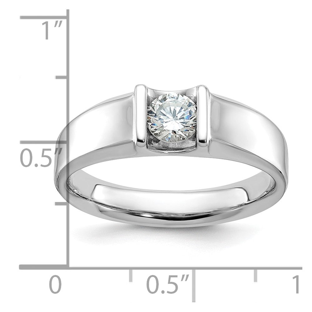 14k White Gold IBGoodman Men's Diamond Ring Mounting
