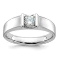 14k White Gold IBGoodman Men's Diamond Complete Ring