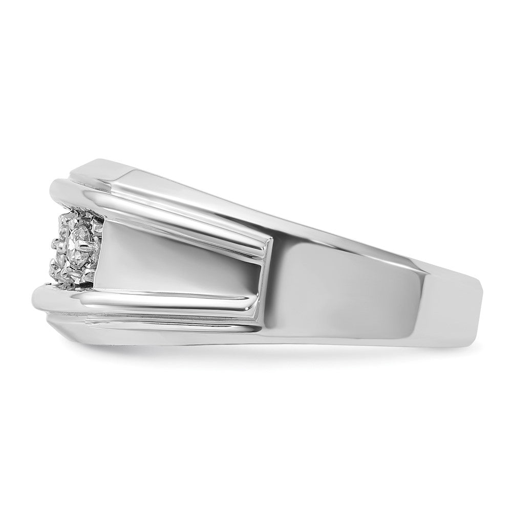 14k White Gold IBGoodman Men's Diamond Ring Mounting