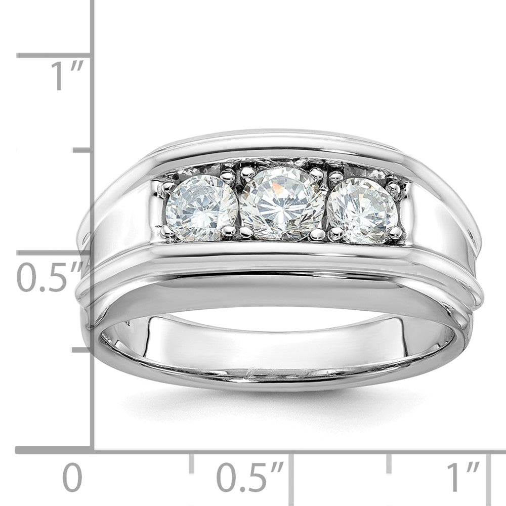 14k White Gold IBGoodman Men's Diamond Ring Mounting
