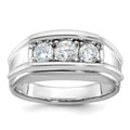 14k White Gold IBGoodman Men's Diamond Ring Mounting