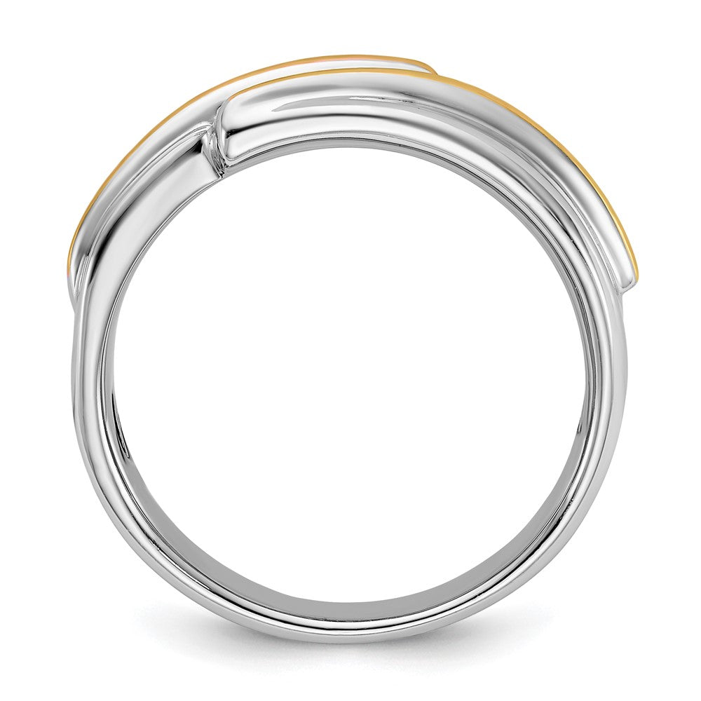 IBGoodman 14k Two-tone Polished Men's 5 Stone Ring Mounting