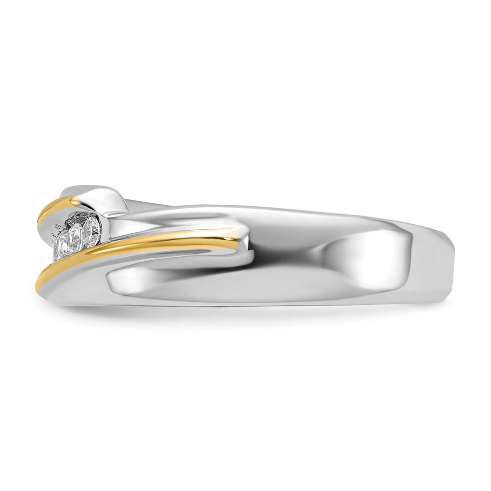 IBGoodman 14k Two-tone Polished Men's 5 Stone Ring Mounting