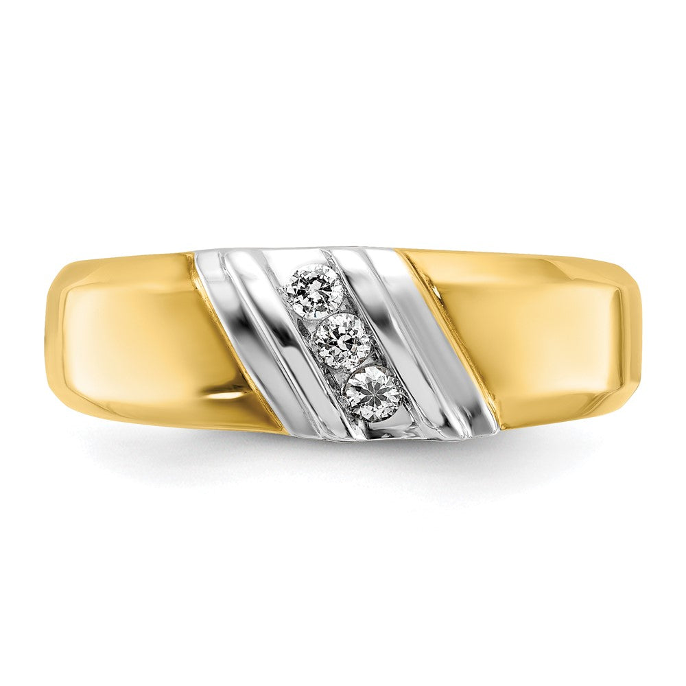 IBGoodman 14k Two-tone Polished Men's Ring Mounting