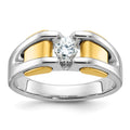 10k Two-tone IBGoodman Men's Diamond Ring Mounting