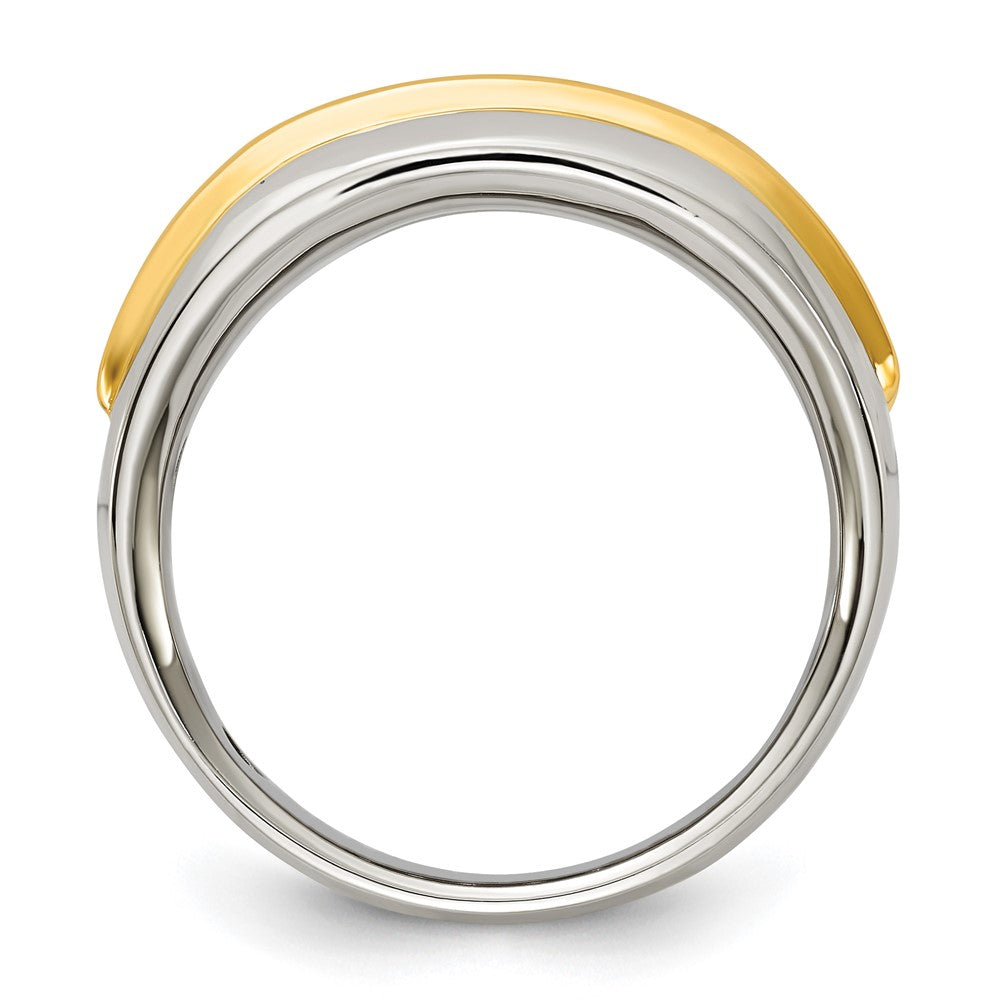 IBGoodman 14k Two-tone 5 Stone Polished Men's Ring Mounting