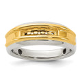 IBGoodman 14k Two-tone 5 Stone Polished Men's Ring Mounting