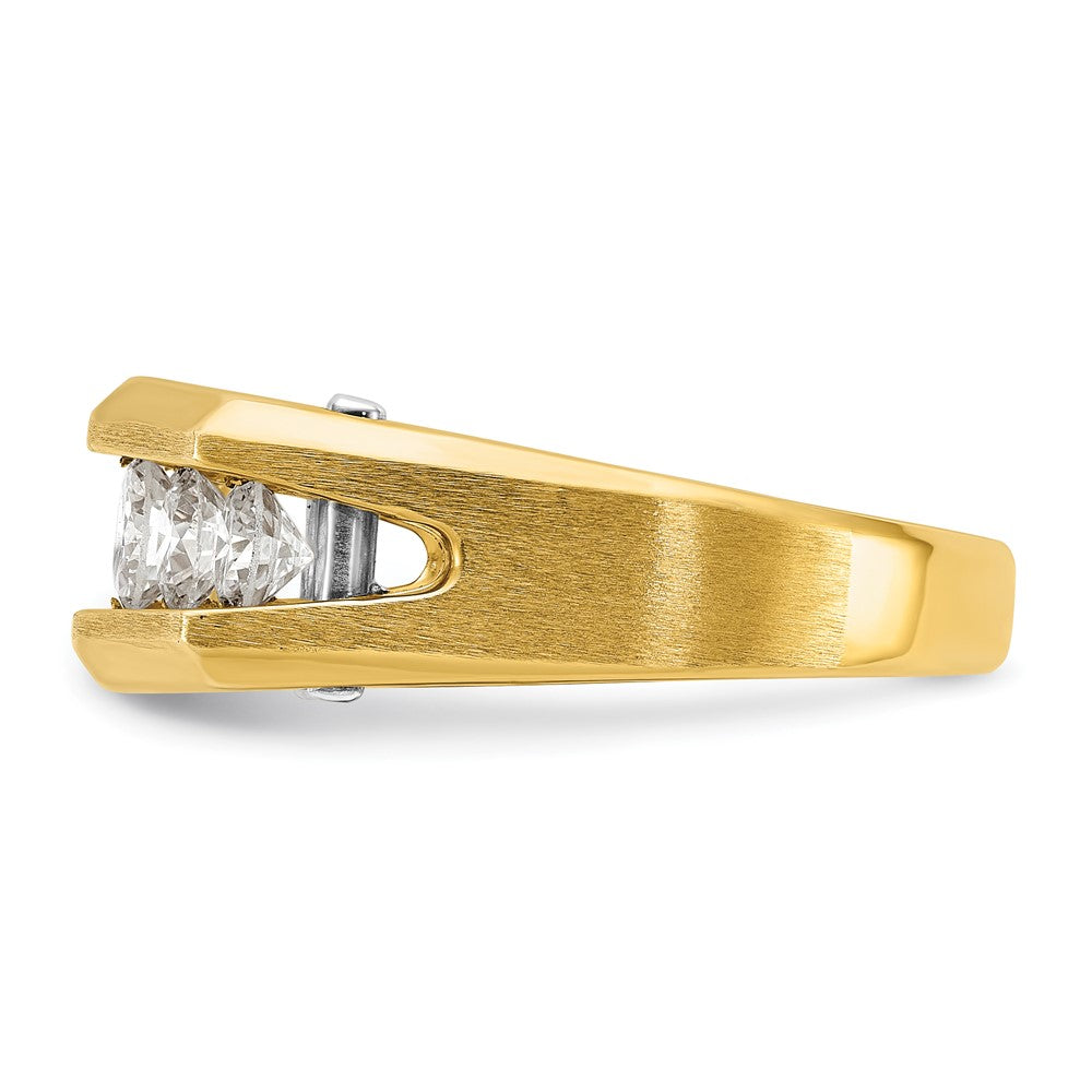 IBGoodman 14k Two-tone Five Stone Polished/Satin Men's Ring Mounting