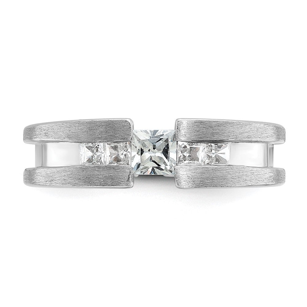 14k White Gold IBGoodman Men's Diamond Ring Mounting