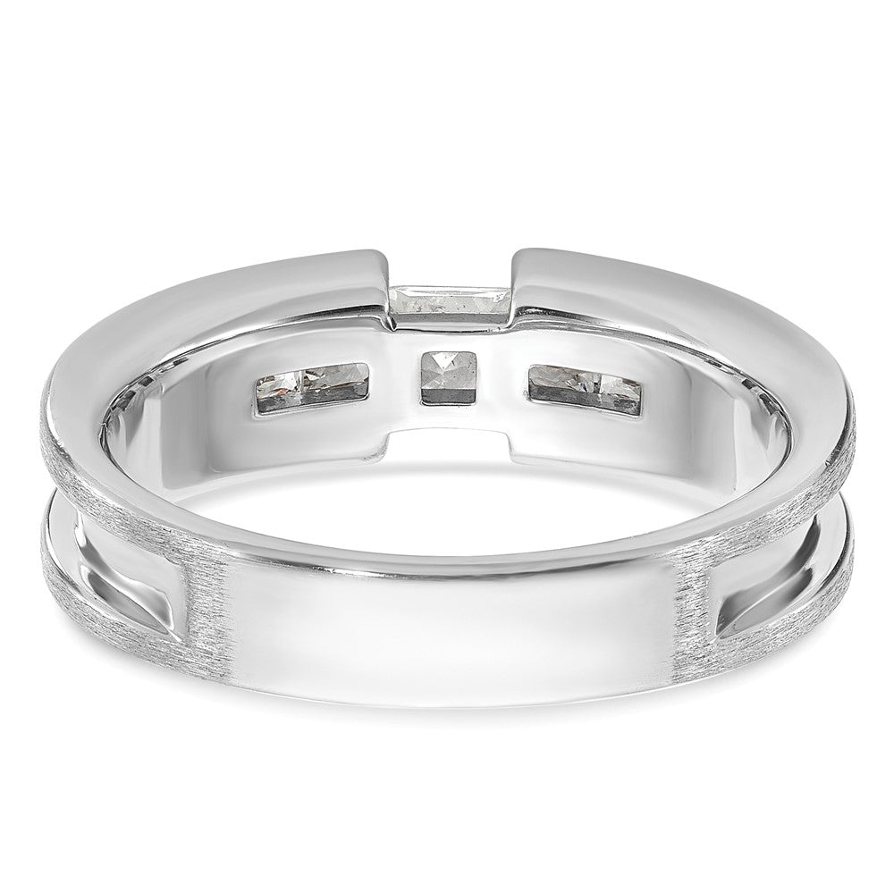 14k White Gold IBGoodman Men's Diamond Complete Ring