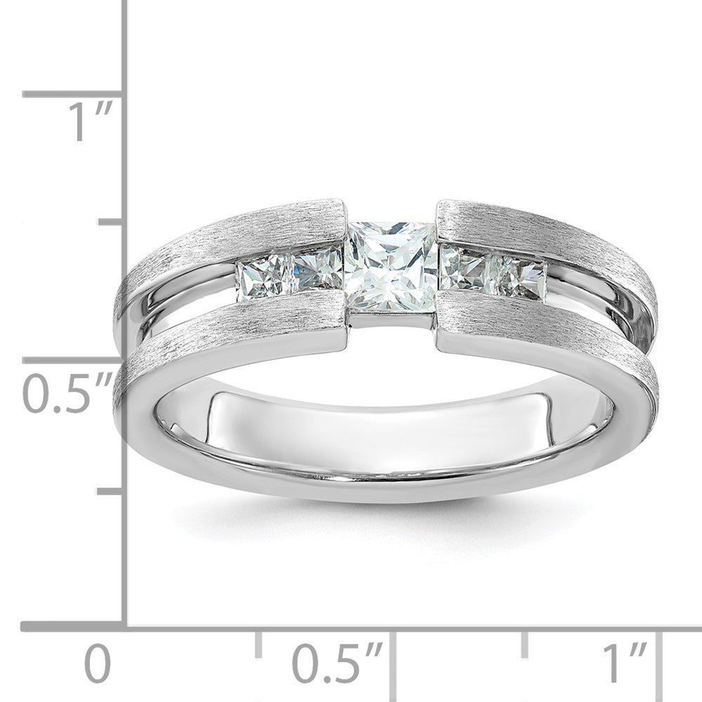 14k White Gold IBGoodman Men's Diamond Ring Mounting