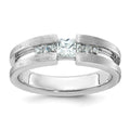 14k White Gold IBGoodman Men's Diamond Complete Ring