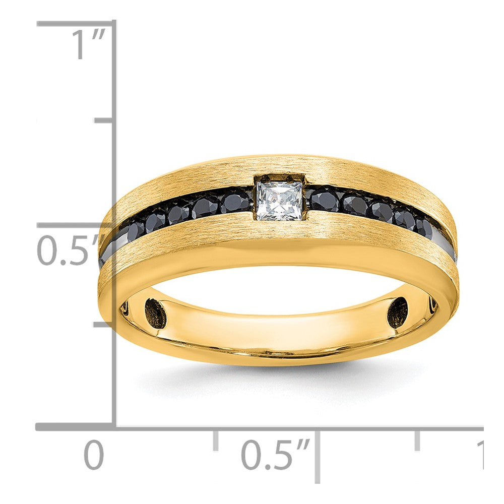 10ky IBGoodman Men's Polished & Brushed Diamond Ring Mounting