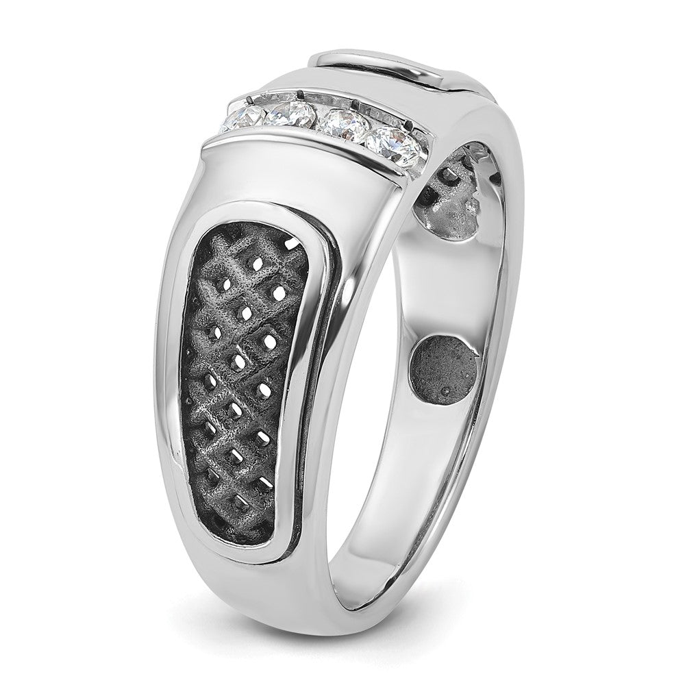 14k White Gold IBGoodman Men's Diamond Ring Mounting