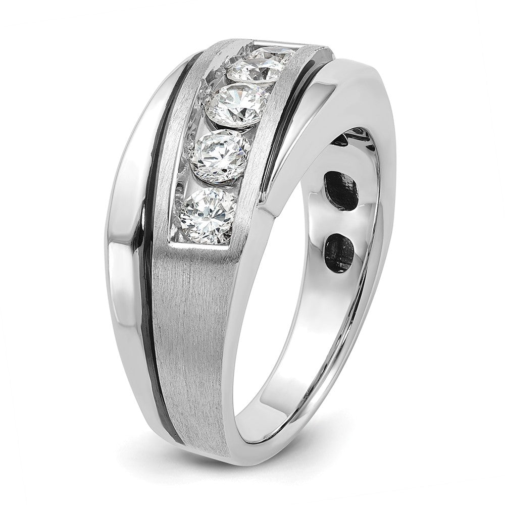 10kw IBG Men's Polish/Satin VS+ F+ Lab Grown Diamond Ring