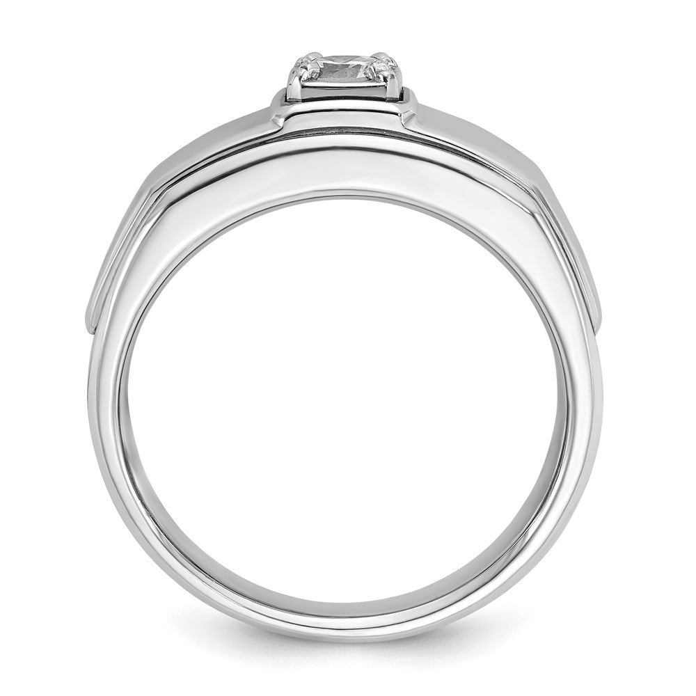 10k White Gold IBGoodman Men's Diamond Complete Ring