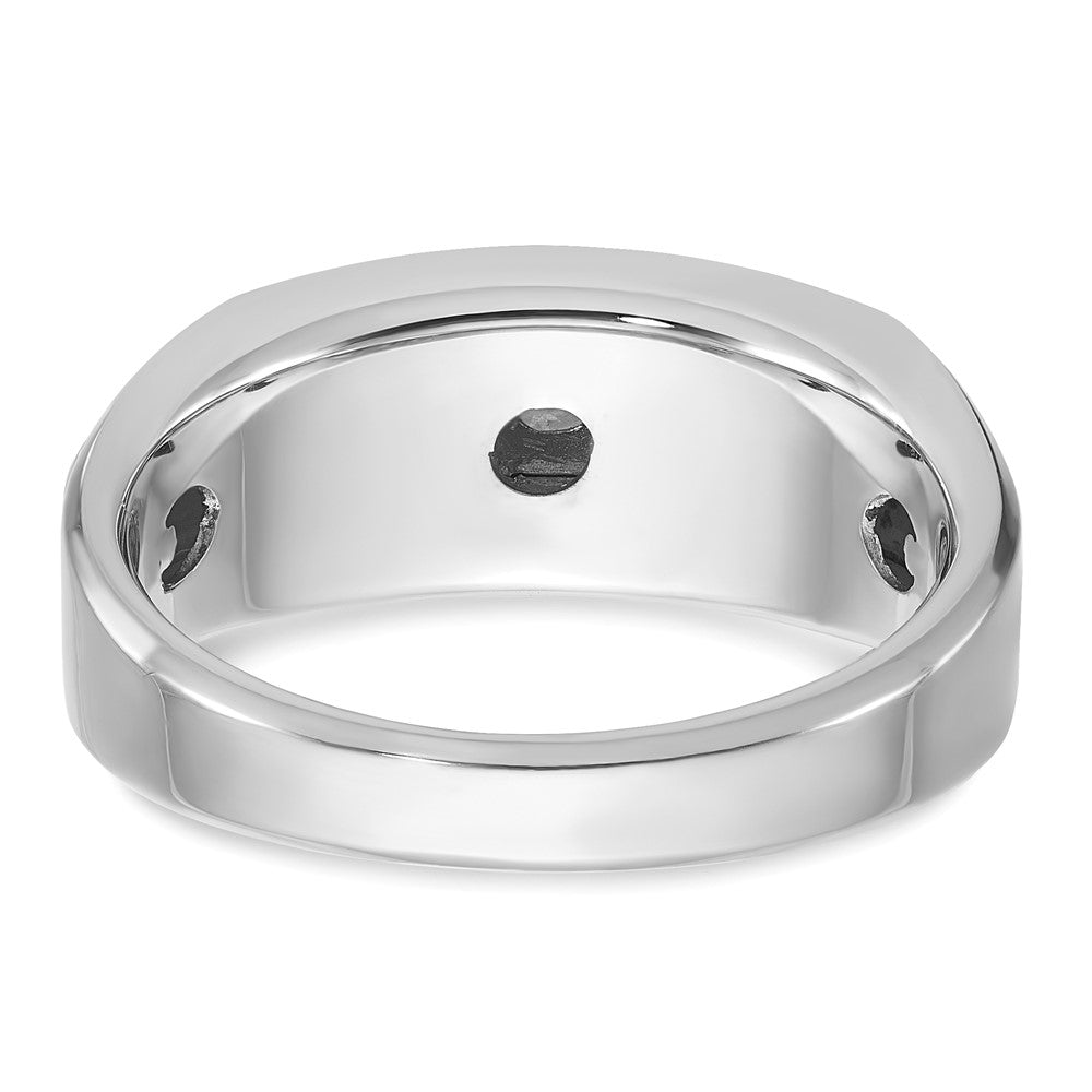14k White Gold IBGoodman Men's Diamond Complete Ring