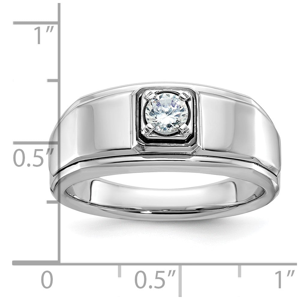10k White Gold IBGoodman Men's Diamond Ring Mounting