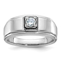 14k White Gold IBGoodman Men's Diamond Ring Mounting