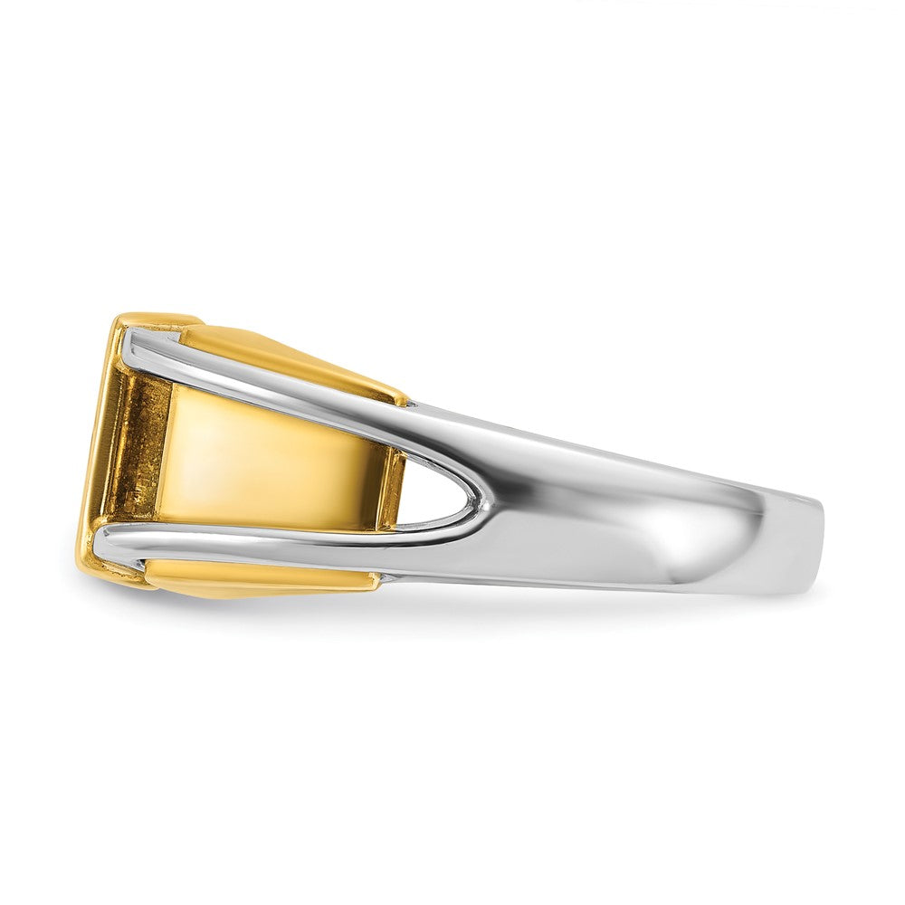 14k Two-tone IBGoodman Men's Diamond Complete Ring