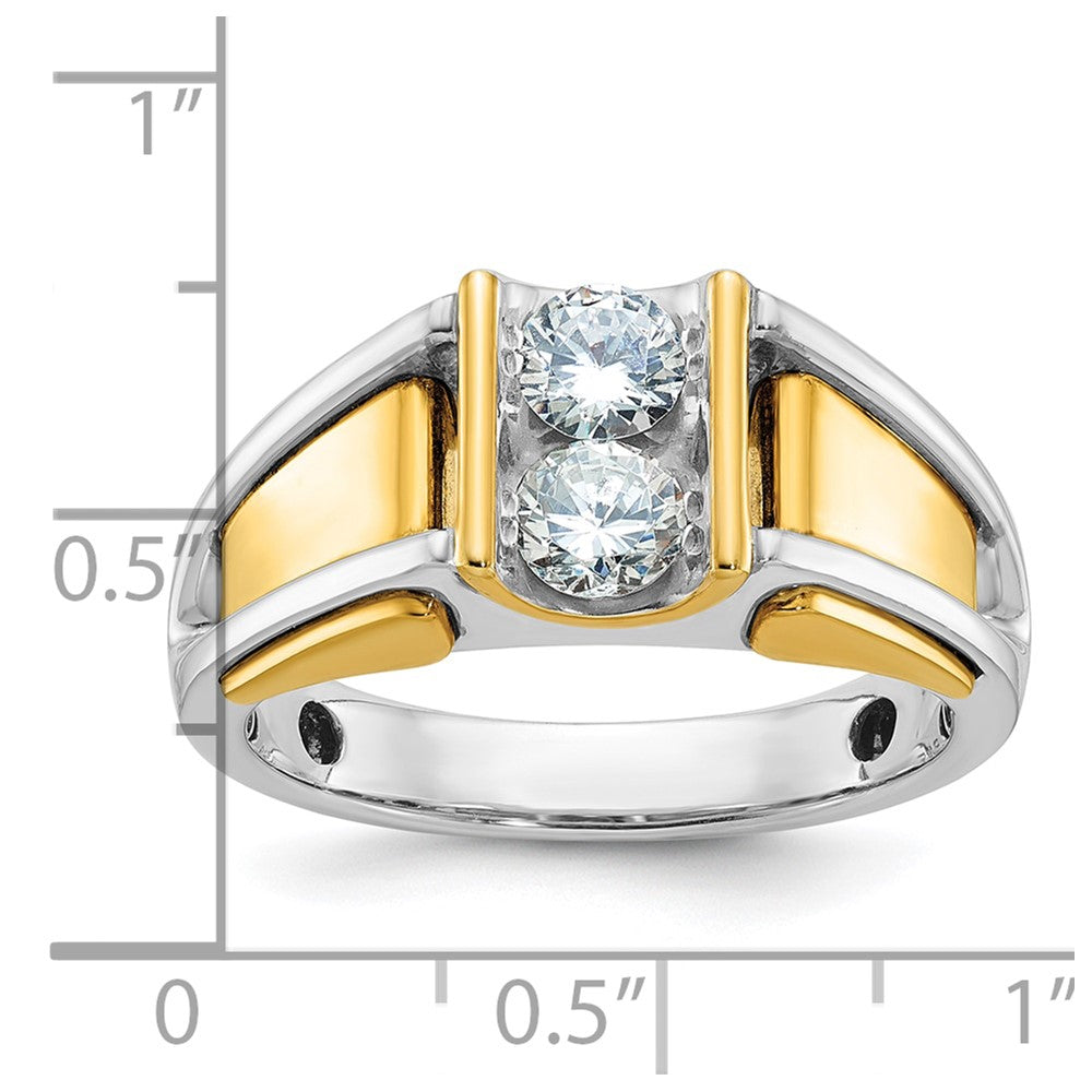 14k Two-tone IBGoodman Men's Diamond Ring Mounting