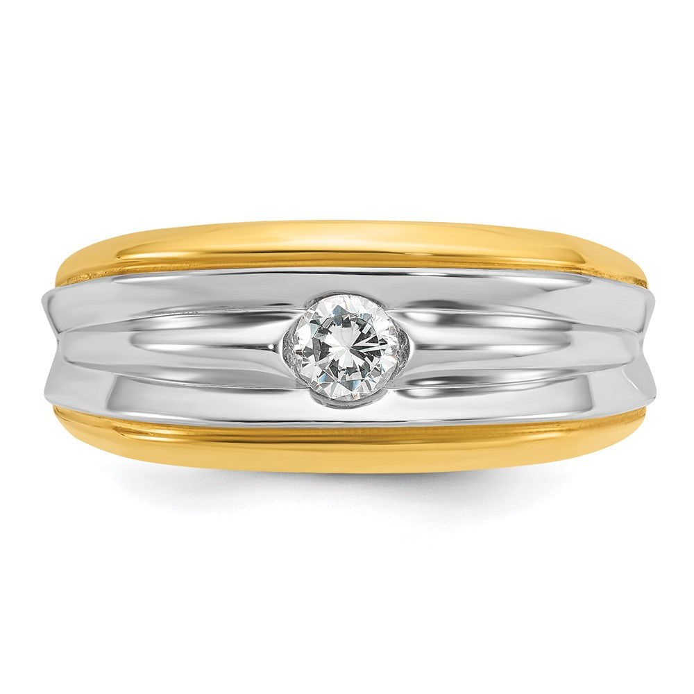 14k Two-tone IBGoodman Men's Diamond Ring Mounting