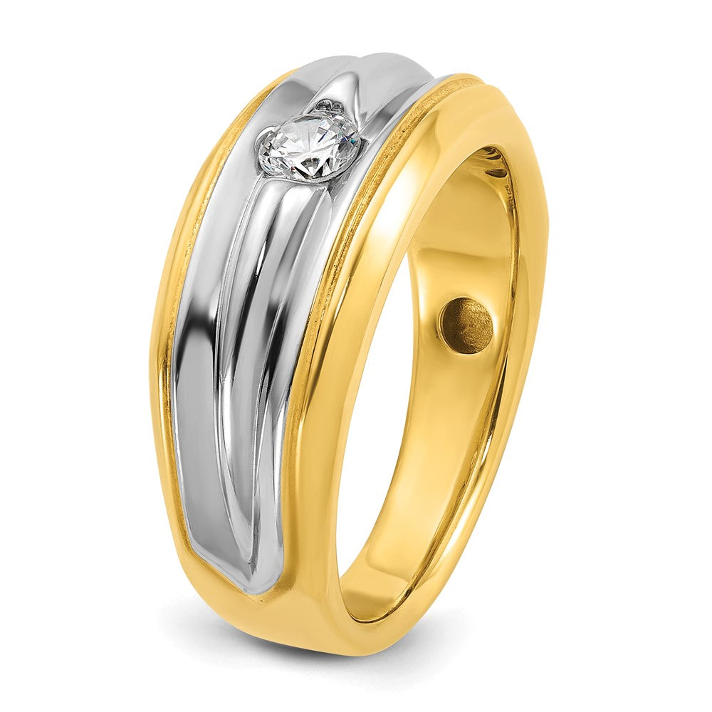 14k Two-tone IBGoodman Men's Diamond Ring Mounting