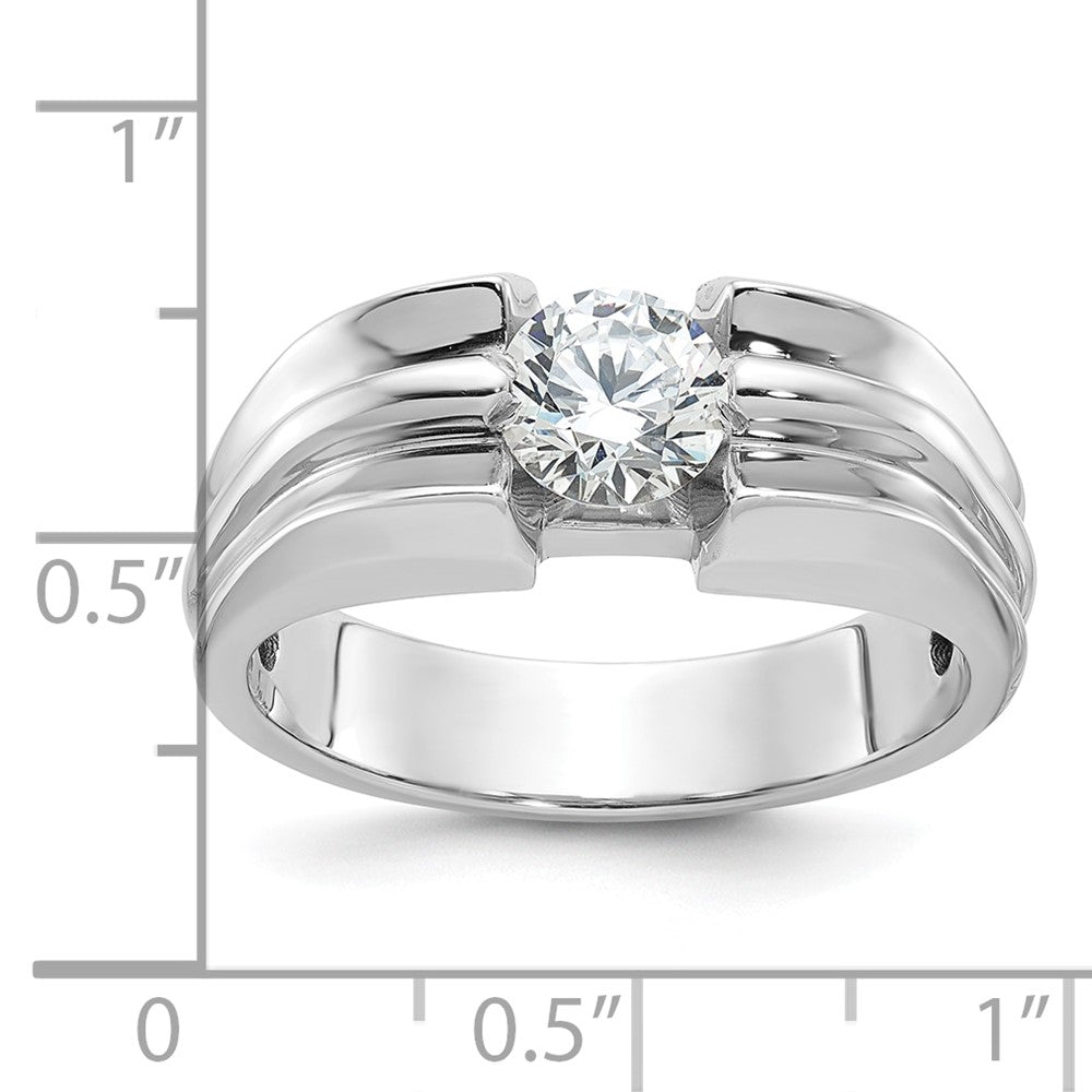 14k White Gold IBGoodman Men's Diamond Ring Mounting