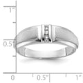 10kw IBGoodman Men's Polished & Satin 5-Stone A Diamond Ring