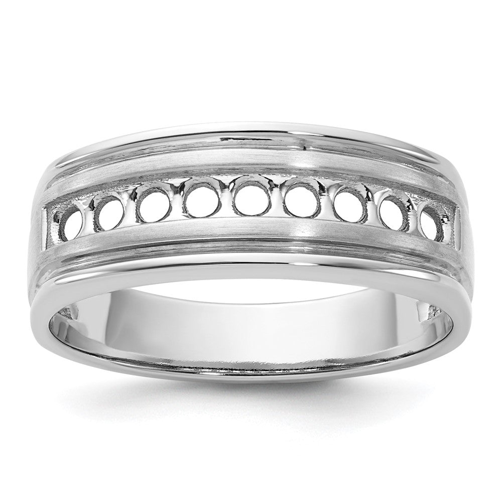 IBGoodman Men's 14K WG 1ctw Diamond Band Mounting