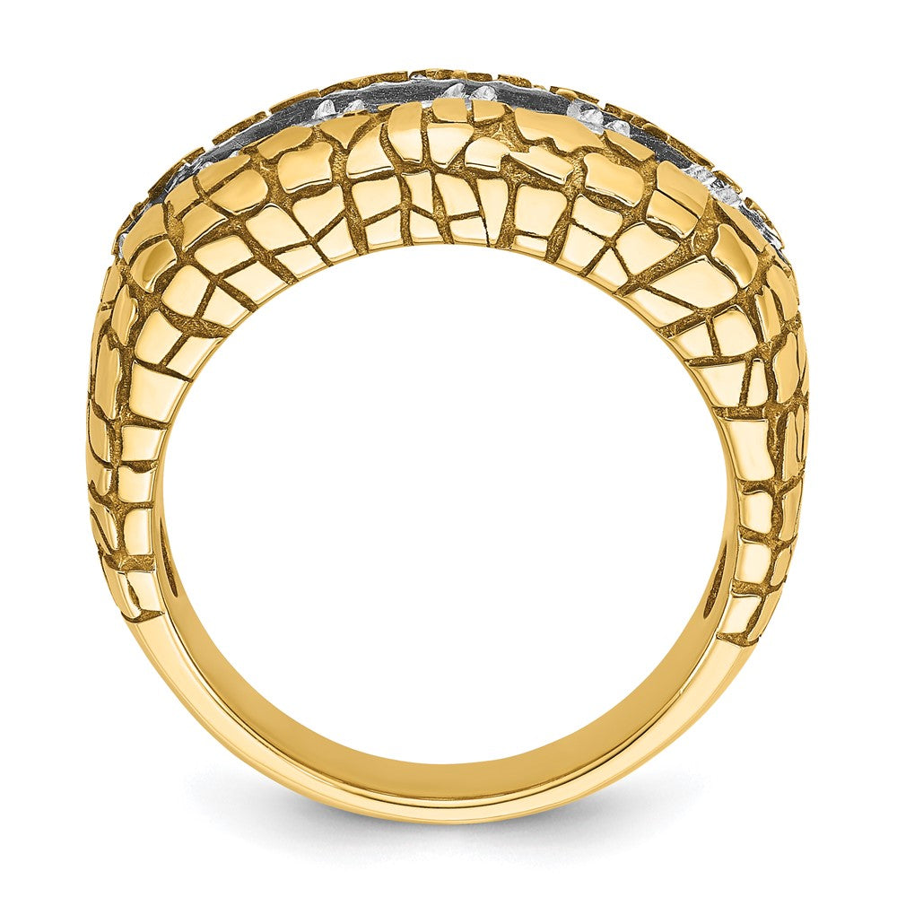 14k IBGoodman Men's Diamond Nugget Ring Mounting