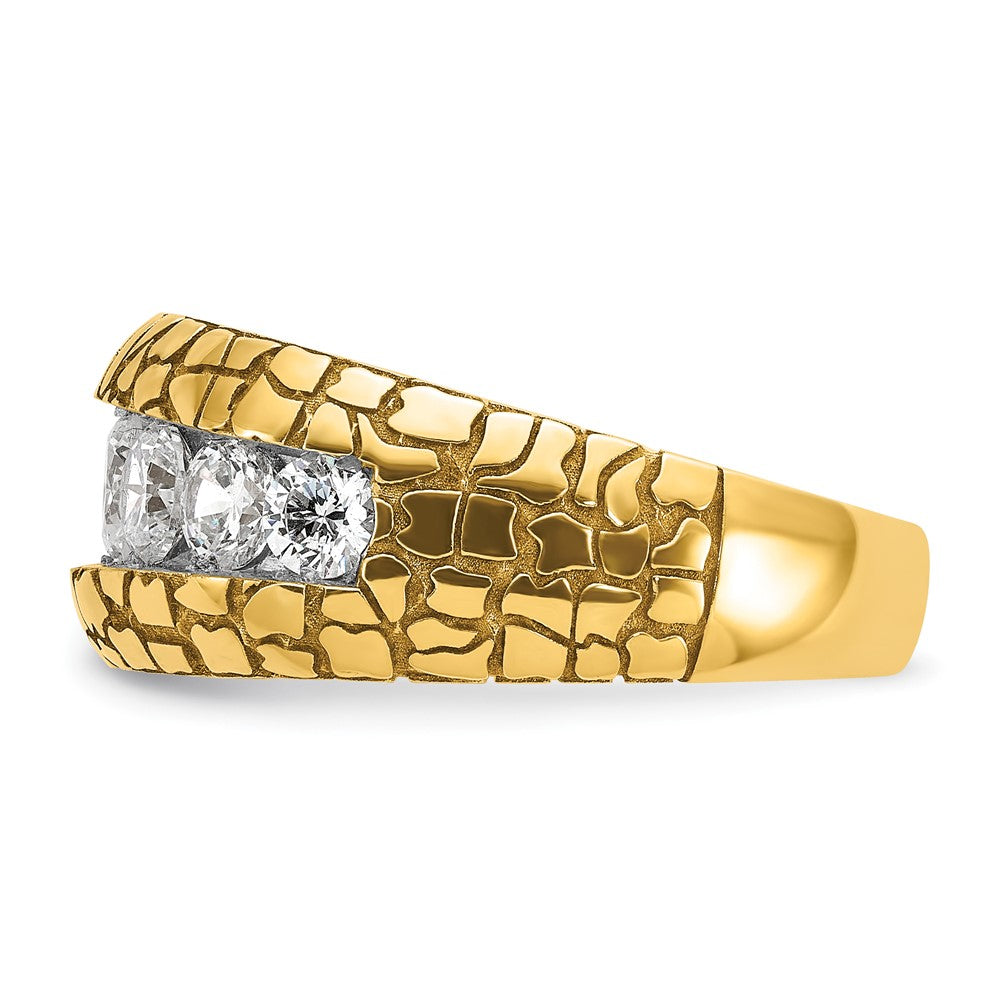 14k IBGoodman Men's Diamond Nugget Ring Mounting