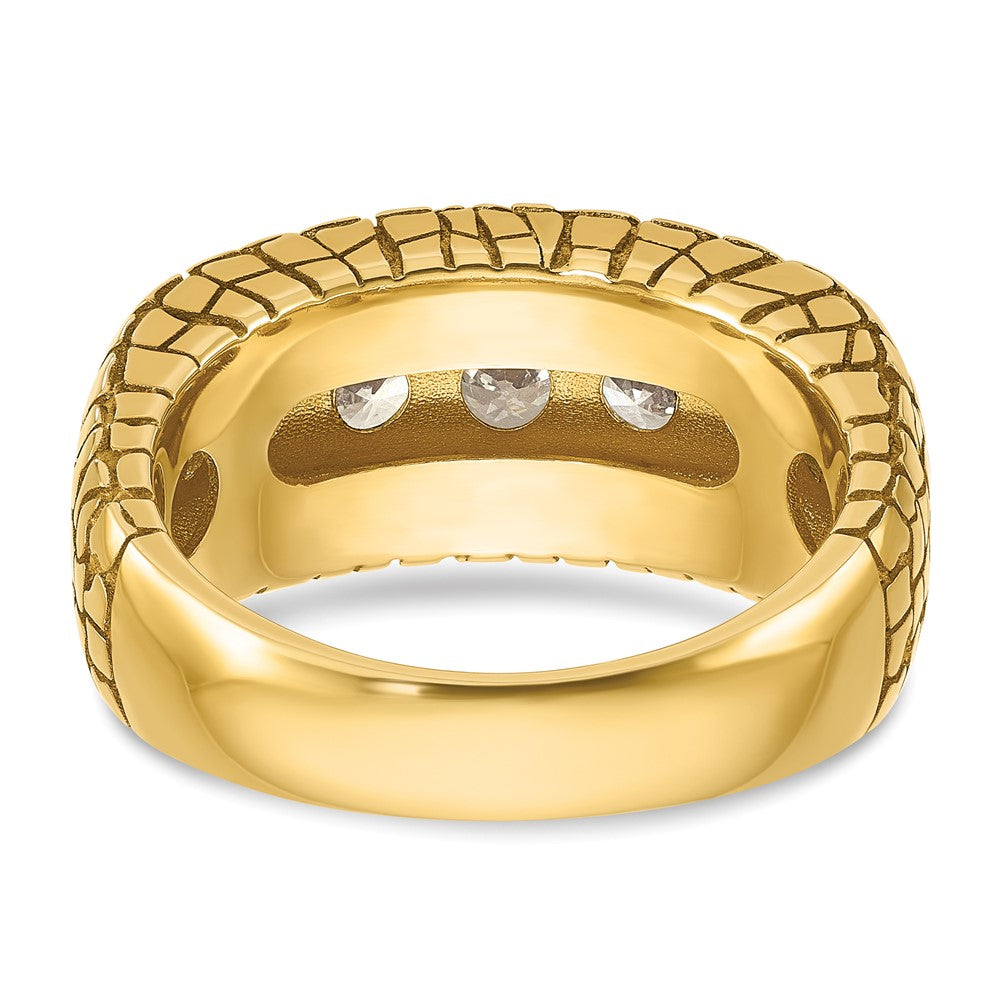 14k IBGoodman Men's Diamond Nugget Ring Mounting