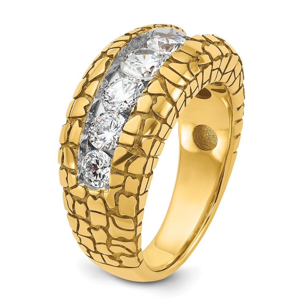14k IBGoodman Men's Diamond Nugget Ring Mounting