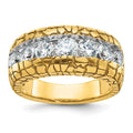 14k IBGoodman Men's Diamond Nugget Ring Mounting