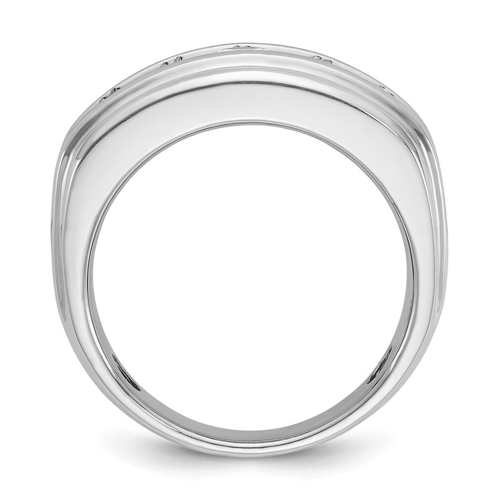 10kw IBGoodman Men's Polished & Grooved 2ct. A Quality Diamond Ring