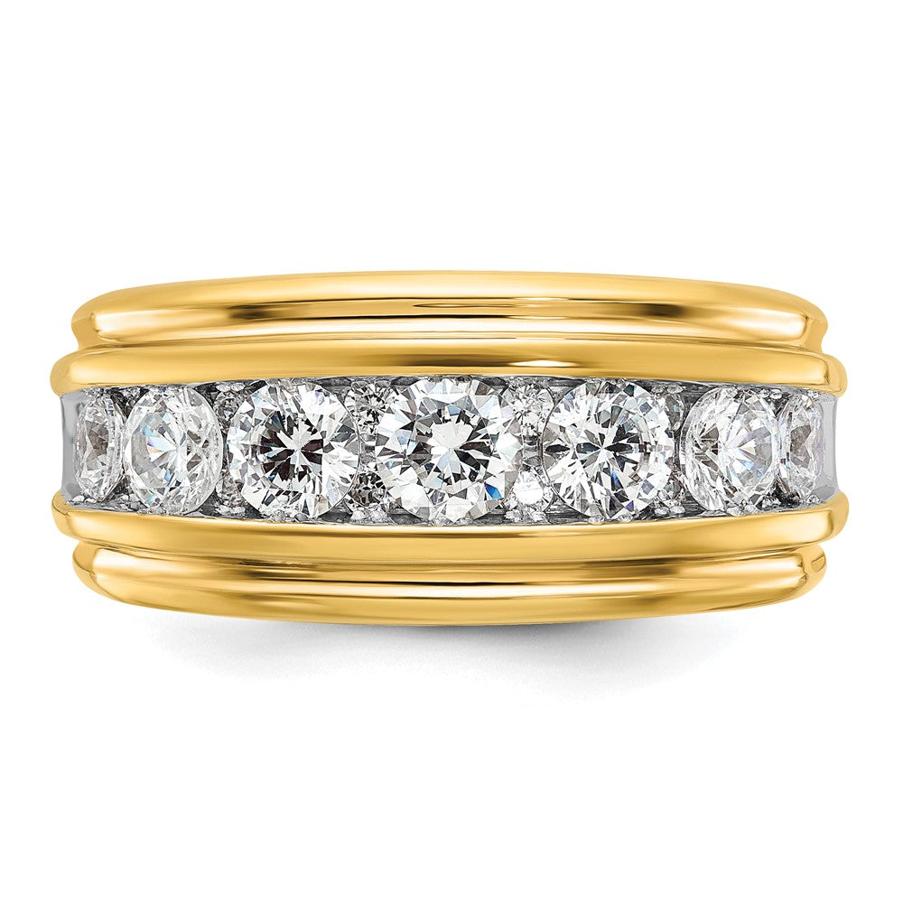 10k IBGoodman Men's Polished and Grooved Ring Mounting