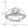 14k White Gold IBGoodman Men's Diamond Ring Mounting