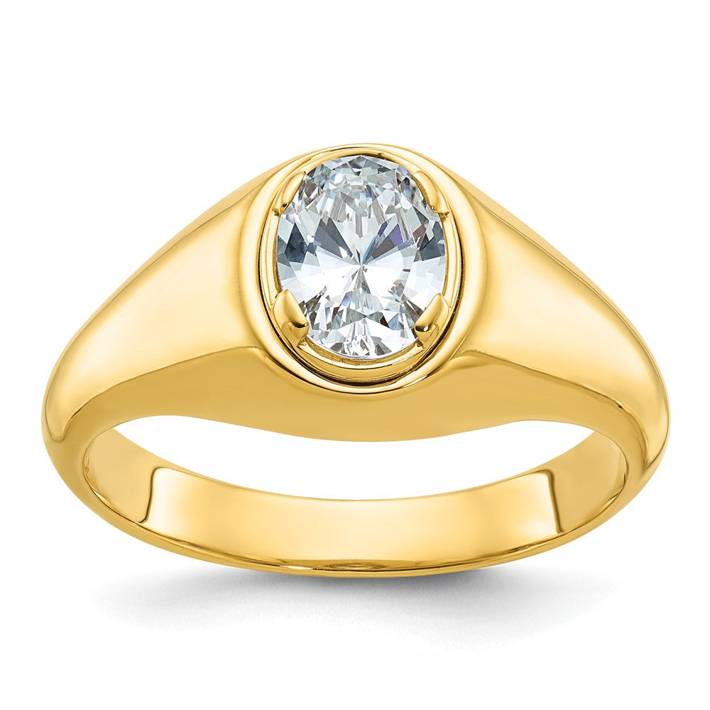 10k IBGoodman Men's Oval Diamond Ring Mounting