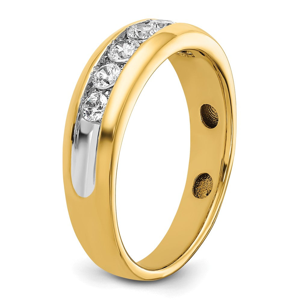IBGoodman 14k 7 Stone Polished Men's Ring Mounting